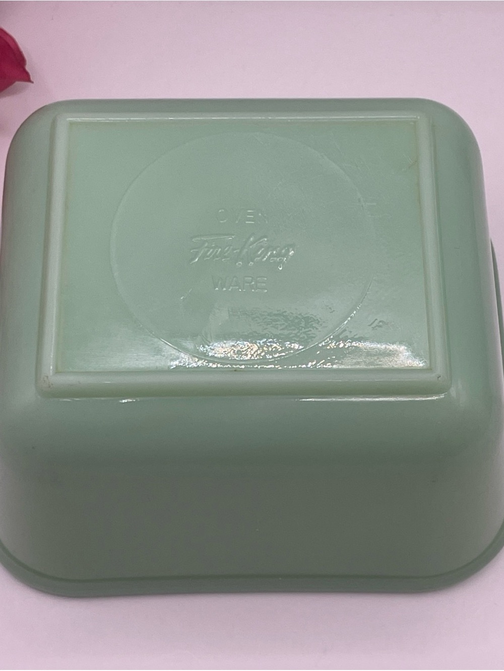 Vintage Anchor Hocking Fire King Jadeite Philbe Refrigerator Dish w/ Lid - Picture 8 of 14